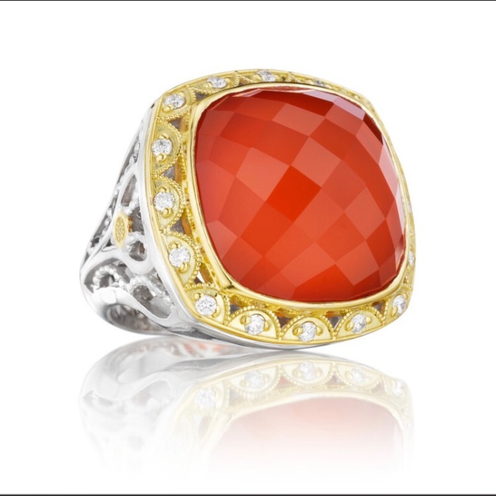 ✨Tacori Scarlett Red Onyx and Diamond Ring✨